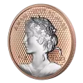 2023 Canadian $50 Peace Dollar - 5 oz Fine Silver Rose Gold Plated Coin