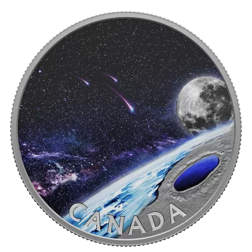 2023 Canadian $50 Pingualuit Crater: Crystal Eye of Nunavik - Fine Silver Coin with Black Light Effect