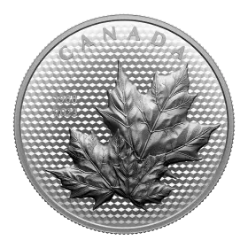 2023 Canadian $50 Maple Leaves in Motion - 5 oz Fine Silver Coin (Ultra-High Relief)