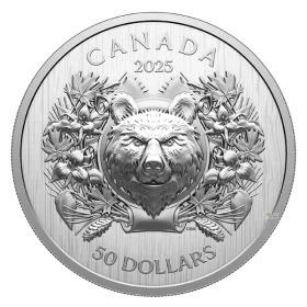 2025 Canada $50 Heraldic Bear - Fine Silver EHR/UHR Coin