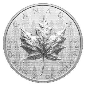 2024 Canadian $50 Ultra High Relief Silver Maple Leaf - 5 oz Proof Coin