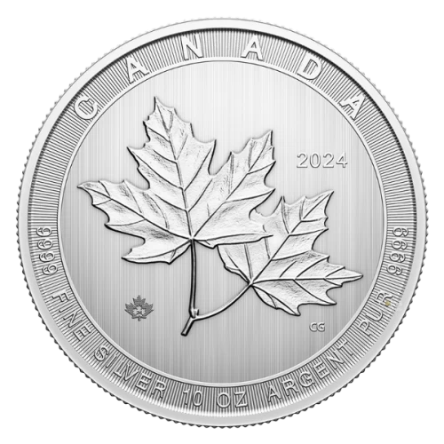 2024 Canada $50 Magnificent Maples 10 oz Fine Silver Bullion Coin *Credit Card*