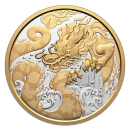 2025 Canada $50 Water Dragon - 5 oz Fine Silver Coin