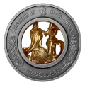 2025 Canada $50 Allegories of Justice and Truth - 5 oz Multidimensional Fine Silver Coin with Gold Plating