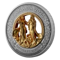 2025 Canada $50 Allegories of Justice and Truth - 5 oz Multidimensional Fine Silver Coin with Gold Plating