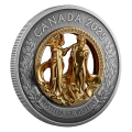 2025 Canada $50 Allegories of Justice and Truth - 5 oz Multidimensional Fine Silver Coin with Gold Plating