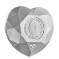 2025 Canada $50 De Beers Heart Diamond - Fine Silver Diamond-Shaped Coin