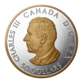 2025 Canada $50 Maple Tree of Life - 5 oz Fine Silver Coin with Gold Plating