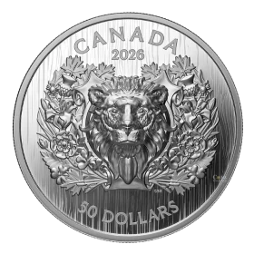 2026 Canada $50 Heraldic Lion - Fine Silver EHR/UHR Coin