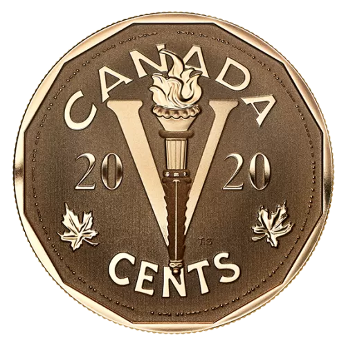 2020 Canadian 5-Cent The Canadian Home Front: The Victory Nickel - Bronze Coin