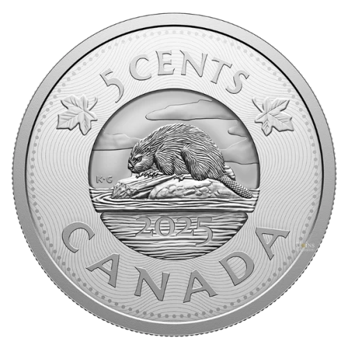 2025 Canada 5¢ Multilayered Beaver - Fine Silver Coin