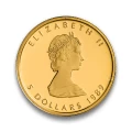 1989 Canada 10th Anniversary of the Gold Maple Leaf 3-Coin Set (1 OZ Silver, 1/10 OZ Gold and Platinum)