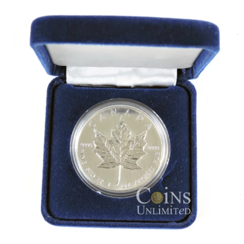 1994 Canada $5 Silver Maple Leaf 1oz 9999 Pure Coin in a Case with Box