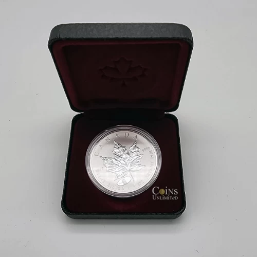 1998 Canada $5 Silver Maple Leaf/RCM Privy Mark 9999 1oz Coin Pure Sealed in a Case with Box