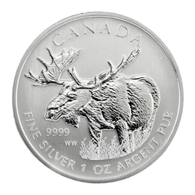 2012 Canada $5 Wildlife Series: Moose Silver Maple Leaf 1 oz 9999 Bullion Coin *E-TRANSFER & CANADA ONLY*