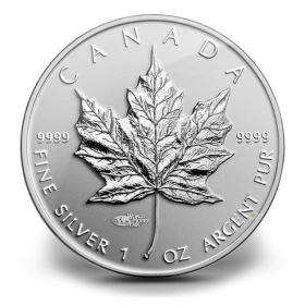 2014 Canada $5 Silver Maple Leaf World Money Fair Privy Mark 1 oz Fine Silver Coin