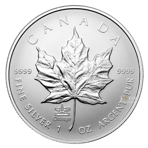 2014 Canadian $5 Silver Maple Leaf Bullion Replica with ANA Privy Mark 1 oz Fine Silver Proof Coin