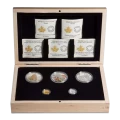 2014 Canadian Cougar - 5 Coin Pure Gold, Platinum and Silver Set
