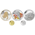 2014 Canadian Cougar - 5 Coin Pure Gold, Platinum and Silver Set