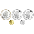 2014 Canadian Cougar - 5 Coin Pure Gold, Platinum and Silver Set