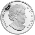 2014 Canadian $5 Overlaid Majestic Maple Leaves - 1/10 oz Fine Platinum Coin