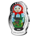 2016 Solomon Islands $5 Matryoshka Dolls with 1oz Fine Silver Coin