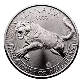 2016 Canada $5 Predator Series: Cougar Maple Leaf 1 oz 9999 Bullion Coin *E-TRANSFER & CANADA ONLY*