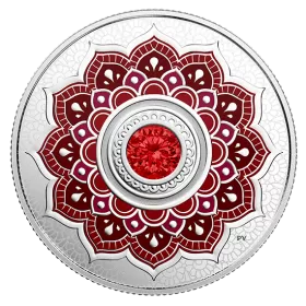 2018 Canadian $5 Birthstones: July Swarovski® Crystal & Silver Coin