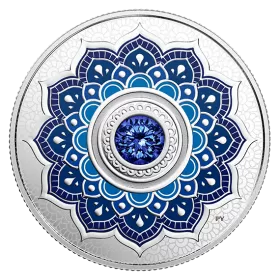 2018 Canadian $5 Birthstones: September Swarovski® Crystal & Silver Coin