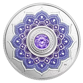 2018 Canadian $5 Birthstones: December Swarovski® Crystal & Silver Coin