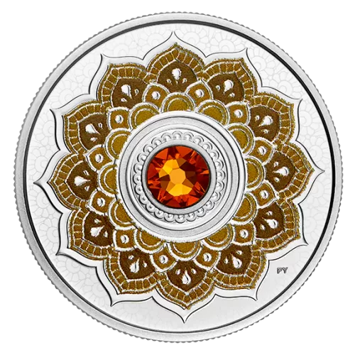 2018 Canadian $5 Birthstones: November Swarovski® Crystal & Silver Coin