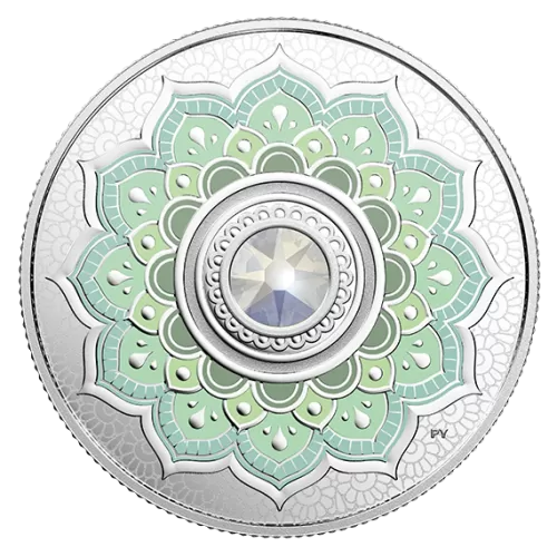 2018 Canadian $5 Birthstones: October Swarovski® Crystal & Silver Coin