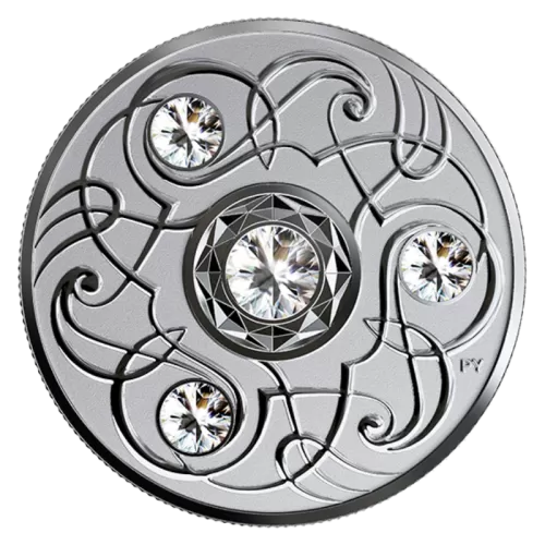 2020 Canadian $5 Birthstone Series: April - Swarovski® Crystal & Fine Silver Coin