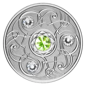 2020 Canadian $5 Birthstone Series: August - Swarovski® Crystal & Fine Silver Coin