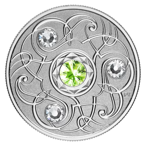 2020 Canadian $5 Birthstone Series: August - Swarovski® Crystal & Fine Silver Coin