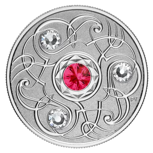 2020 Canadian $5 Birthstone Series: July - Swarovski® Crystal & Fine Silver Coin