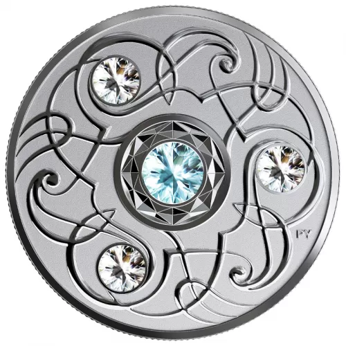 2020 Canadian $5 Birthstone Series: March - Swarovski® Crystal & Fine Silver Coin