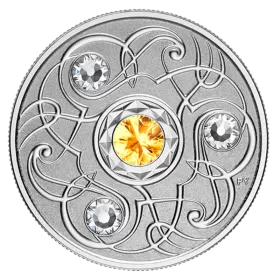 2020 Canadian $5 Birthstone Series: November - Swarovski® Crystal & Fine Silver Coin