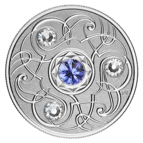 2020 Canadian $5 Birthstone Series: September - Swarovski® Crystal & Fine Silver Coin
