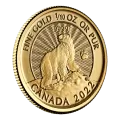 2022 Canadian $5 The Majestic Polar Bear - 1/10 oz Pure Gold Coin (First Strikes)