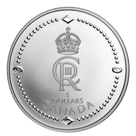 2023 Canadian $5 His Majesty King Charles III’s Royal Cypher - 1/4 oz Fine Silver Coin
