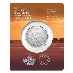 2024 Canadian $5 The Majestic Polar Bears - 1 oz Fine Silver Premium Bullion Coin