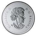2019 Canadian $8 Brilliant Cherry Blossoms 1/4 oz Fine Silver Coloured Coin