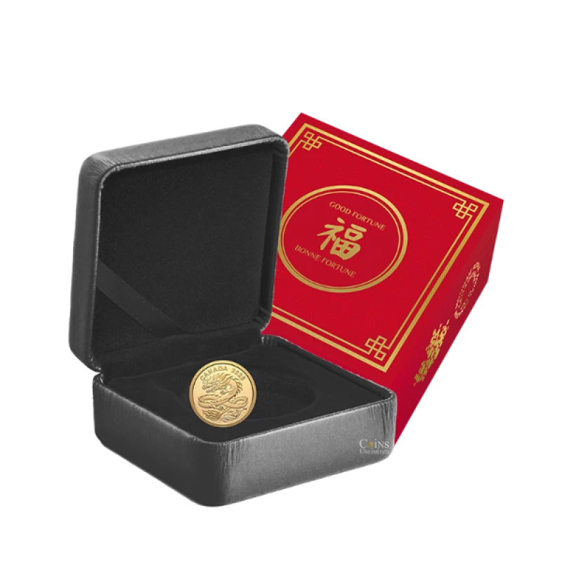 2026 Canada $8 Lucky Dragon - 1/20 oz. Pure Gold Coin