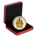 2015 Canadian 50-Cent Big Coin Series: Coat of Arms 5-ounce Fine Silver & Gold-plated Coin