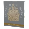 2015 Canadian 50-Cent Big Coin Series: Coat of Arms 5-ounce Fine Silver & Gold-plated Coin