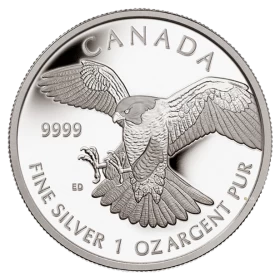 2014 Canada $5 Birds of Prey Series: Bald Eagle Silver Maple Leaf 1 oz 9999 Bullion Coin *E-TRANSFER & CANADA ONLY*