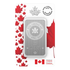 2026 Canada Pure Silver Bar in Proudly Canadian packaging - 1 oz. 99.99% Pure Silver Wafer/Bar (Premium Bullion)