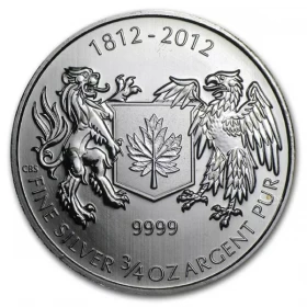 2012 Canada War of 1812 Silver Maple Leaf 3/4 oz 9999 Bullion Coin *E-TRANSFER & CANADA ONLY*