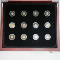 2013 Canada 12-Coin The Most Affordable Gold Coin Collection 0.5g Fine Gold Set (two certs missing)